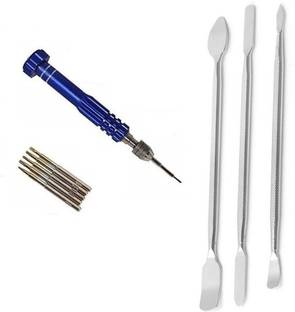 wroughton Tool kit 5 in 1 For All Mobiles Repair Screwdriver Set With Set of 3 Metal Openers for Mobile Phone and Gadget Repairing Supporting Tools Precision Screwdriver Set