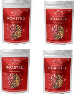 Healthy Treat Roasted Chana - Chili Chatka Combo 800gm (Pack of 4 200gm Each)