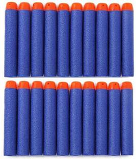 JERN (Pack of 20) Blue Bullet Foam Dart Bullets for N-Strike Elite Guns, Guns & Darts (Blue) Darts & Plastic Bullets