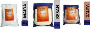 Classic Harvest VALUE PACK BESAN ( 500g ) ,MAIDA ( 500g ) ,DALIYA( 500g ) COMBO