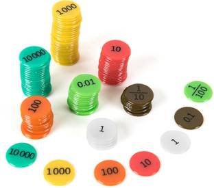 THE LABWORLD Place Value kit counters Kids Math Learning Education Activity Games Toy for School or Classroom Set of 140 pcs