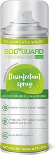 BodyGuard Multipurpose Alcohol Based Disinfectant Spray- 500 ml, Kills 99.9% of Germs Hand Sanitizer Can