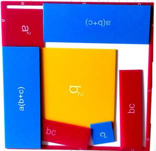 THE LABWORLD Algebra kit(a+b+c)2 Identity Math lab Model kit manipulatives Model for Kids,Teachers and Parents in Classroom or Home,Big Size