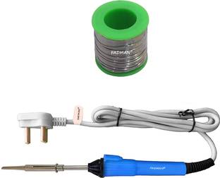 FADMAN 2 IN 1 Soldering Iron Kit (Set of 2) |Solder Wire|Grey+Blue Soldering iron 25 W Simple
