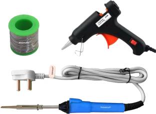FADMAN 3 IN 1 Soldering Iron Kit (Set of 3) |Solder Wire|Black 20W Glue Gun|Grey+Blue Soldering iron 25 W Simple