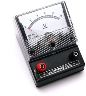 THE LABWORLD analog dc voltmeter for lab desk stand type 0-10 volt for use in scientific laboratory education purpose school colleges Voltmeter