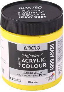 BRuSTRO Professional Artists’ Heavybody Acrylic Paint 237Ml Darylide Yellow (Sr 2)