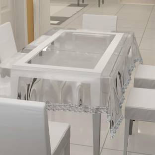 KUBER INDUSTRIES Self Design 6 Seater Table Cover