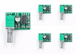 DHRUV-PRO 5-Pic PAM-8403 Audio Amplifier Board with Volume Control 2 channel 3w - 5v power amplifier board Electronic Components Electronic Hobby Kit