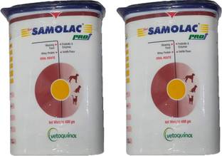 Vetoquinol Samolac Pro Weaning Food Supplement For Both Dogs And Cats Vanilla 0.8 kg (2x0.4 kg) Dry New Born, Young, Adult Dog Food