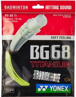 YONEX BG 68 Titanium 0.68 Badminton String - 10 m