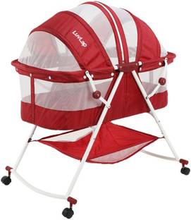 LuvLap Baby Bed With Wheels - Bassinet