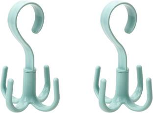 Orcoa Belt Hanger Scarf Tie Rack Holder Hook for Closet Organizer 360 Degree Rotating. (Pack of 2) Plastic Belt Pack of 2 Hangers For  Belt