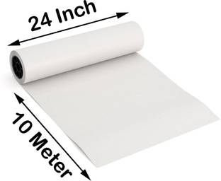MM विल केयर White रेखाहीन 24 inch X 10 Meter पेपर रोल