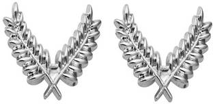 FURE Cross Leaves Collar Pins Brooch