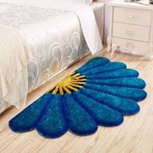 shopgallery Dark Blue Polyester Area Rug