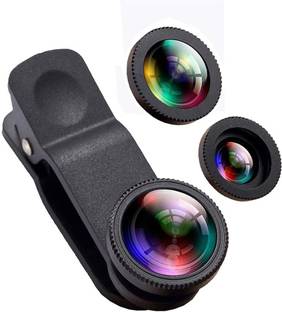 SQUAIRCLE 3 in 1 Cell Phone Camera Lens Kit -Fish Eye Lens, 2 in 1 Macro Lens & Wide Angle Lens Mobile Phone Lens
