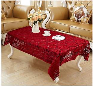 HOME SHINE Self Design 4 Seater Table Cover
