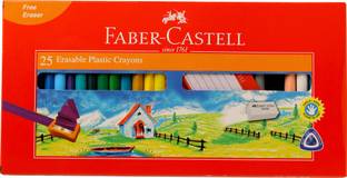 FABER-CASTELL 25 Erasable Plastic Crayons (70mm)