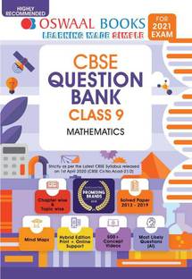Oswaal Cbse Question Bank Class 9 Mathematics Book Chapterwise & Topicwise Includes Objective Types & MCQ's (for 2021 Exam)