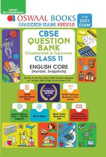 Oswaal Cbse Question Bank Class 11 English Core Book Chapterwise & Topicwise Includes Objective Types & MCQ's