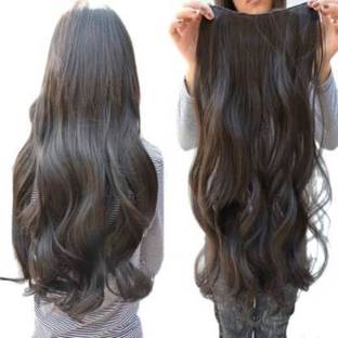 VIVIAN Beautiful Brown Wavy 5 Clip In Hair Extension