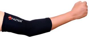 FAZTER Premium Unisex Compression Elbow Sleeves For Tendonitis | With 4D Stretch (1 Pair) Elbow Support