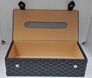 S R EXCLUSIVE 0 Compartments Leather Tissue Box