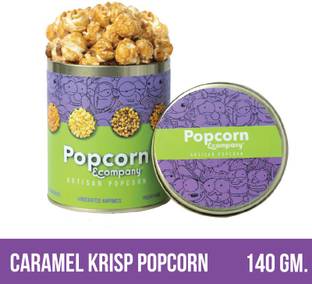 POPCORN&COMPANY PnC Popcorn - Caramel Krisp Popcorn 140 GM (Regular Tin) Caramel Popcorn