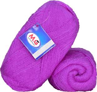 M.G Enterprise Rosemary Purple (200 gm) Wool Ball Hand knitting wool / Art Craft soft fingering crochet hook yarn, needle knitting yarn thread dyed