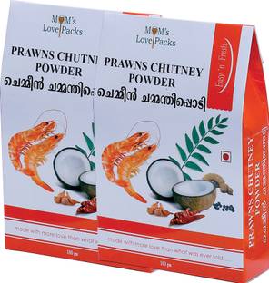 mom's lovepacks Mom's Love Packs Healthy Tasty Prawns Chutney Powder 200 g (Pack of 2 x 100 g) Chutney Powder