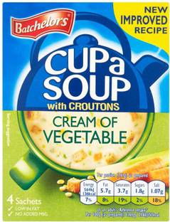 Batchelors Cup a Soup Cream Of Vegetable 122g