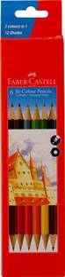 FABER-CASTELL Bi-Color Hexagonal Shaped Color Pencils