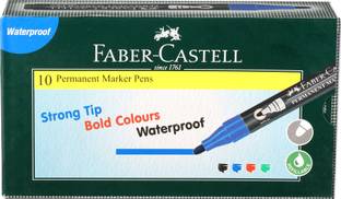FABER-CASTELL Permanent Marker Pen Blue Box
