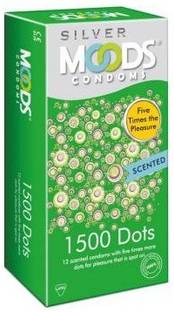 MOODS SILVER 1500 DOTS Condom 12s Condom