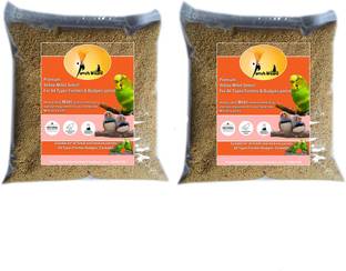 Parrots Wizard Kangni Seed Bird Food 1.9 Kg (2x0.95 Kg) Dry New Born, Adult, Young, Senior Bird Food