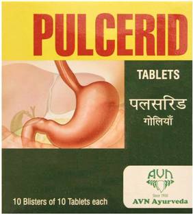 AVN Pulcerid Tablets - Helpful in Gas, Acidity, Indigestion, Heartburn, Vomiting