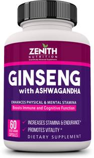 Zenith Nutrition Nutrition Ginseng with Ashwagandha Lab tested