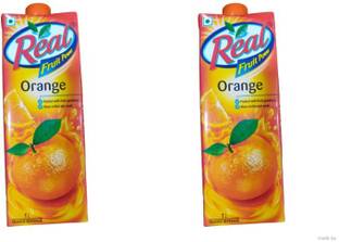 Real ORANGE juice combo (1L) (pack of 2)