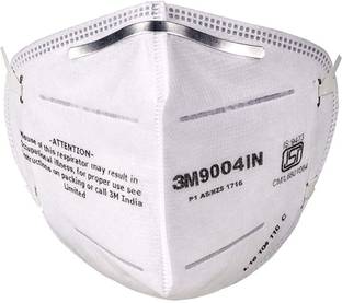 3M 9004IN Three Layers of Filter Particulate Respirator Mask | Ability To Filter Above 90 Percent Of 0.3-Micron Particulate Dusts | Can Be Folded When Not In Use And Slipped Easily Into The Pocket | Pack of 1 Mask Respirator Reusable, Washable