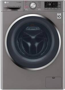 LG 10.5 kg Fully Automatic Front Load Washing Machine with In-built Heater Grey