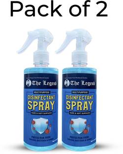 The Legend Multipurpose Disinfectant Spray - Hard & Soft Surface -Kills 99.99% Germs, Viruses & Bacteria - Natural and Safe - Spray Multipurpose Disinfactant Spray - Hard & Soft Surface -Kills 99.99% Germs, Viruses & Bacteria - Natural and Safe - Pack of 2 Pc