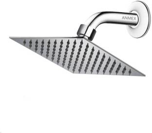 अनमेक्ष 6X6 Ultra Thin SS Square (6") Rain Premium Quality with 9inch Round Arm शावर हैड