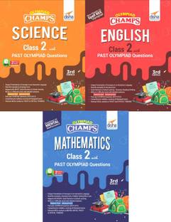 Olympiad Champs Science, Mathematics, English Class 2 with Past Questions