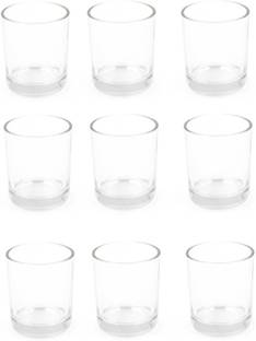 Green Plant indoor Holder1008 Glass 9 - Cup Candle Holder