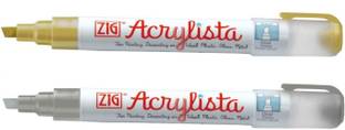 Zig ACRYLISTA PARMANENT MARKER CHISEL TIP 2 COLOR SET