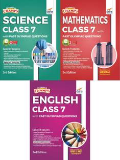 Olympiad Champs Science, Mathematics, English Class 7 with Past Questions