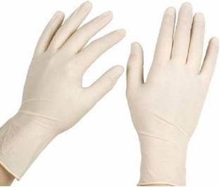 Shop & Shoppee Latex Medical Examination Disposable Hand Gloves for Hand-Security to Infection Latex Examination Gloves