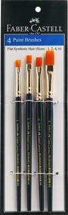 FABER-CASTELL 4 Paint Brushes (Flat)