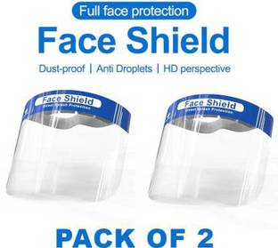 INNOVATIVE PRODUCTS Protective Face Shield Durable Clear Plastic ( PACK OF 2 ) Safety Visor